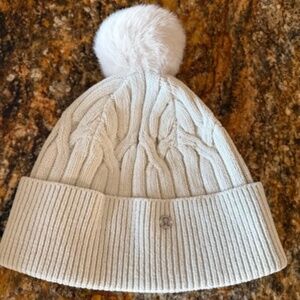 Lululemon Cable Knit Beanie, cream, virtually new